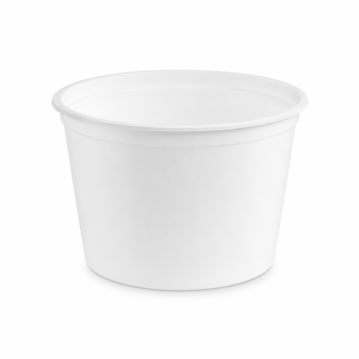 Ice bucket round, 64 oz, white, 250/case