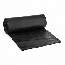 High density trash can liner 40" x 48" 22 mic. 45 gal. black, 150/case