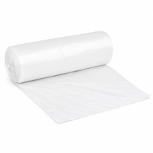 High density trash can liner 24" x 24" 6 mic. 7-10 gal. clear, 1000/case