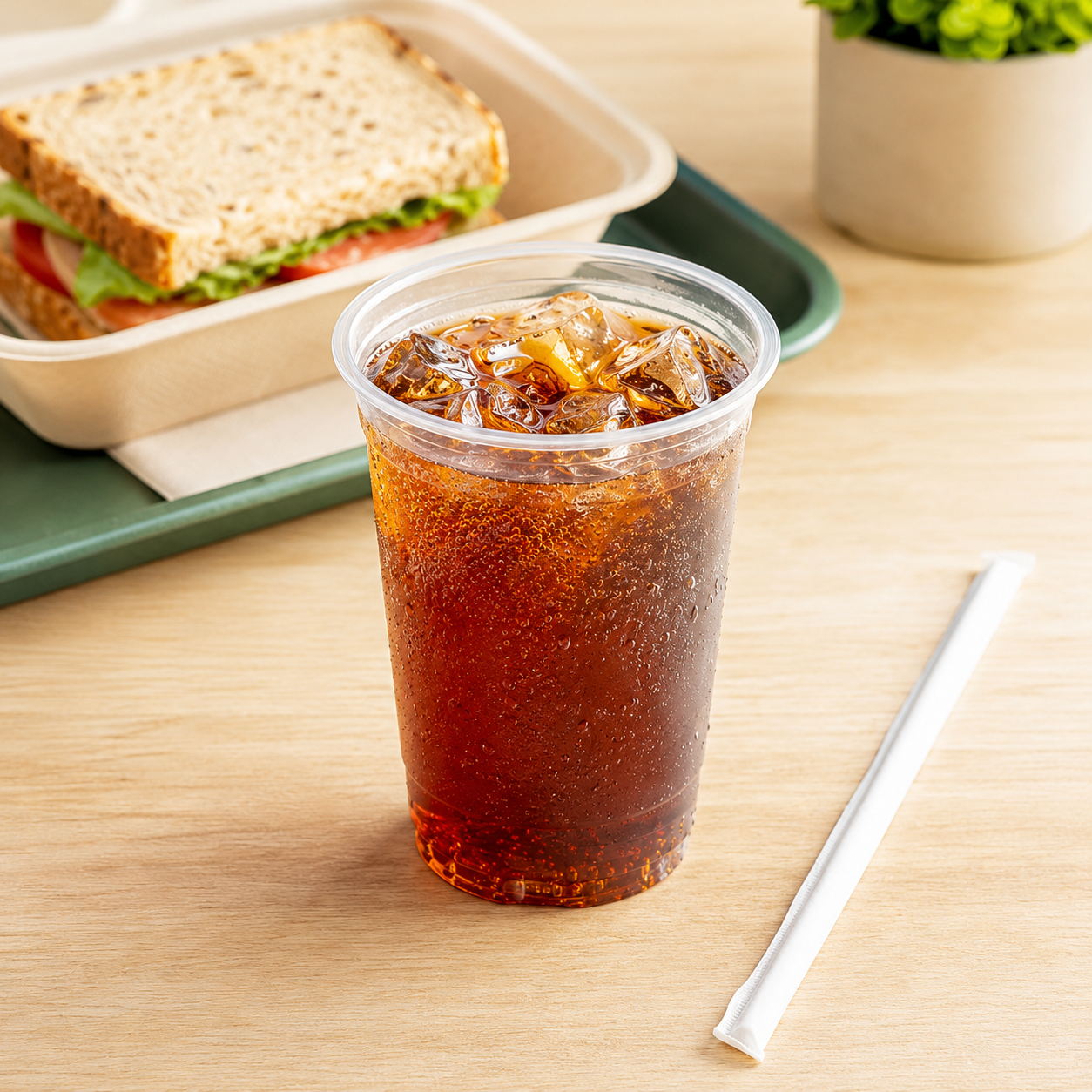 PET Plastic cup unwrapped 10 oz, clear, 1000/case