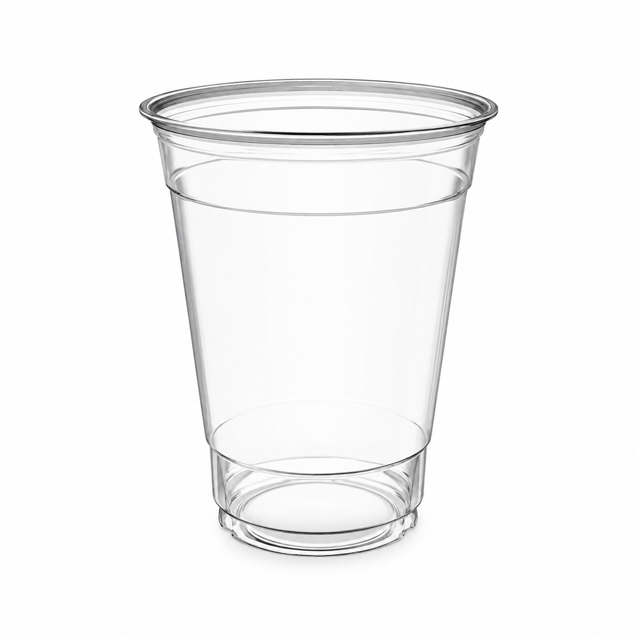PET Plastic cup unwrapped 12 oz, clear, 1000/case