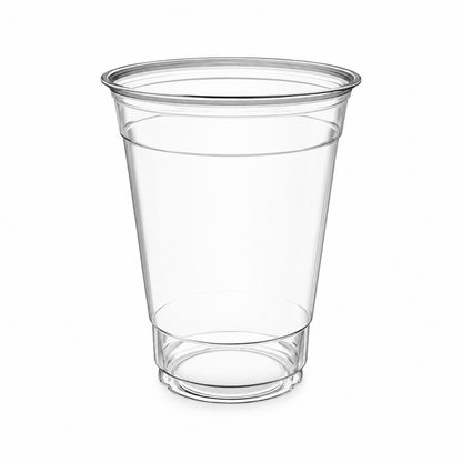 PET Plastic cup unwrapped 12 oz, clear, 1000/case