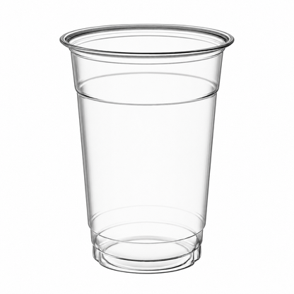 PET Plastic cup unwrapped 16 oz, clear, 1000/case