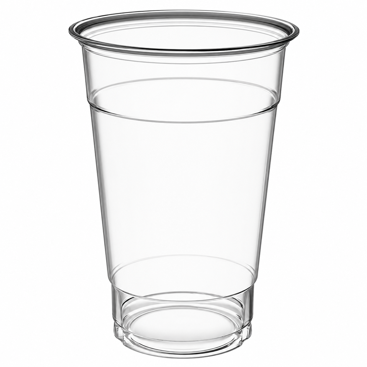 PET Plastic cup unwrapped 20 oz, clear, 1000/case