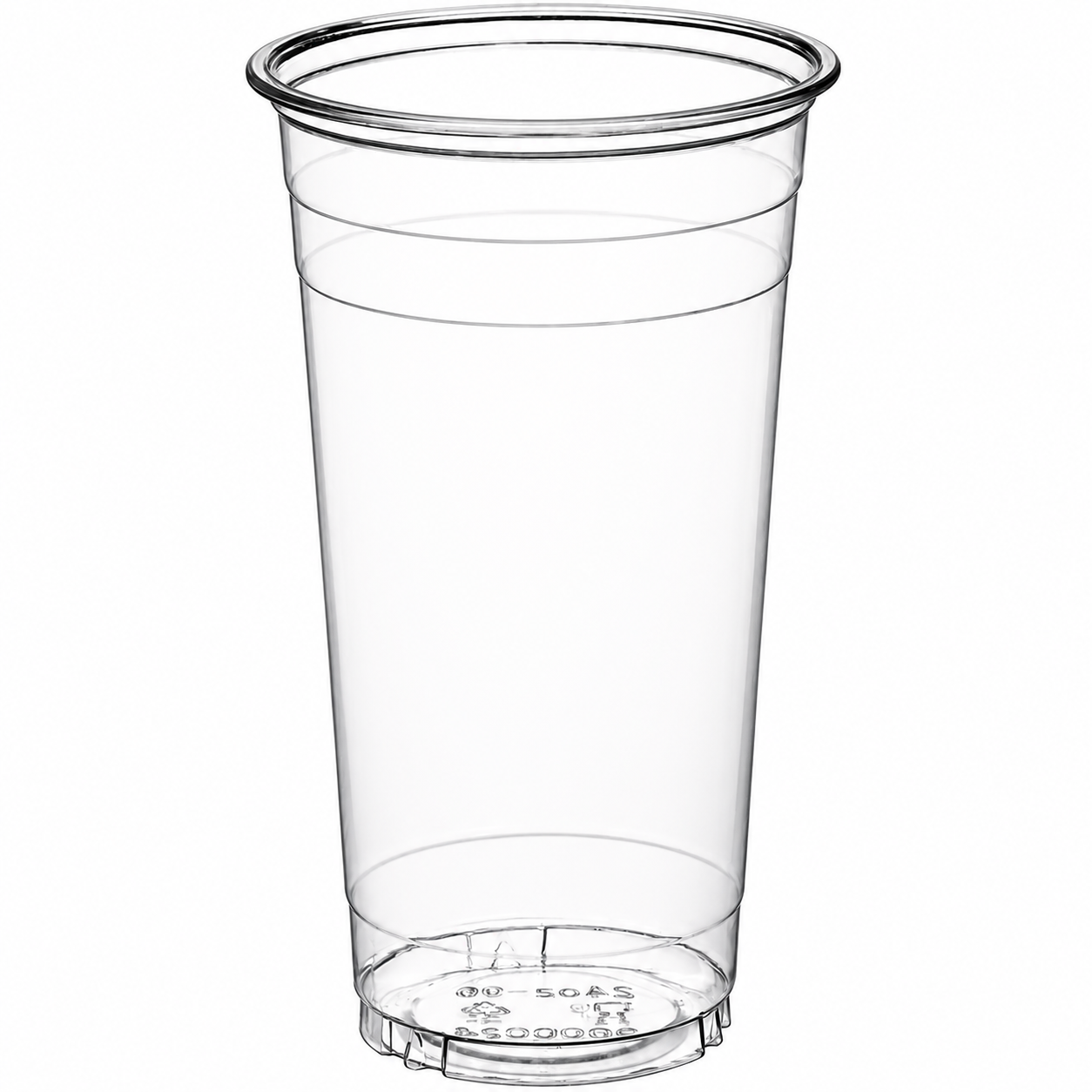 PET Plastic cup unwrapped 24 oz, clear, 600/case