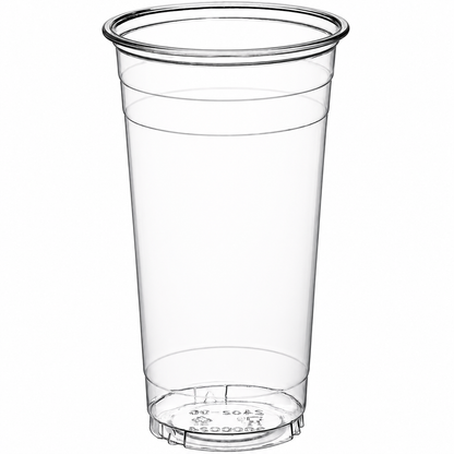 PET Plastic cup unwrapped 24 oz, clear, 600/case