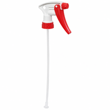 Trigger sprayer, 9" tube for 32 oz bottle, red