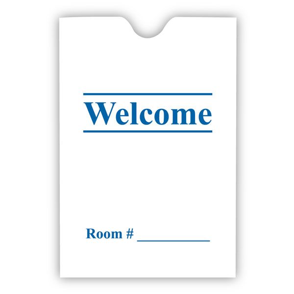 Welcome generic key card envelope, 500/case