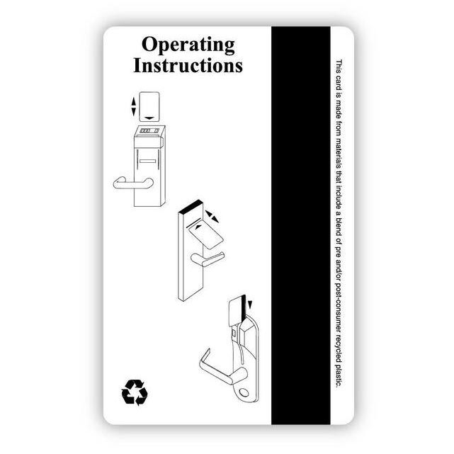 Welcome generic magnetic key card, 500/case