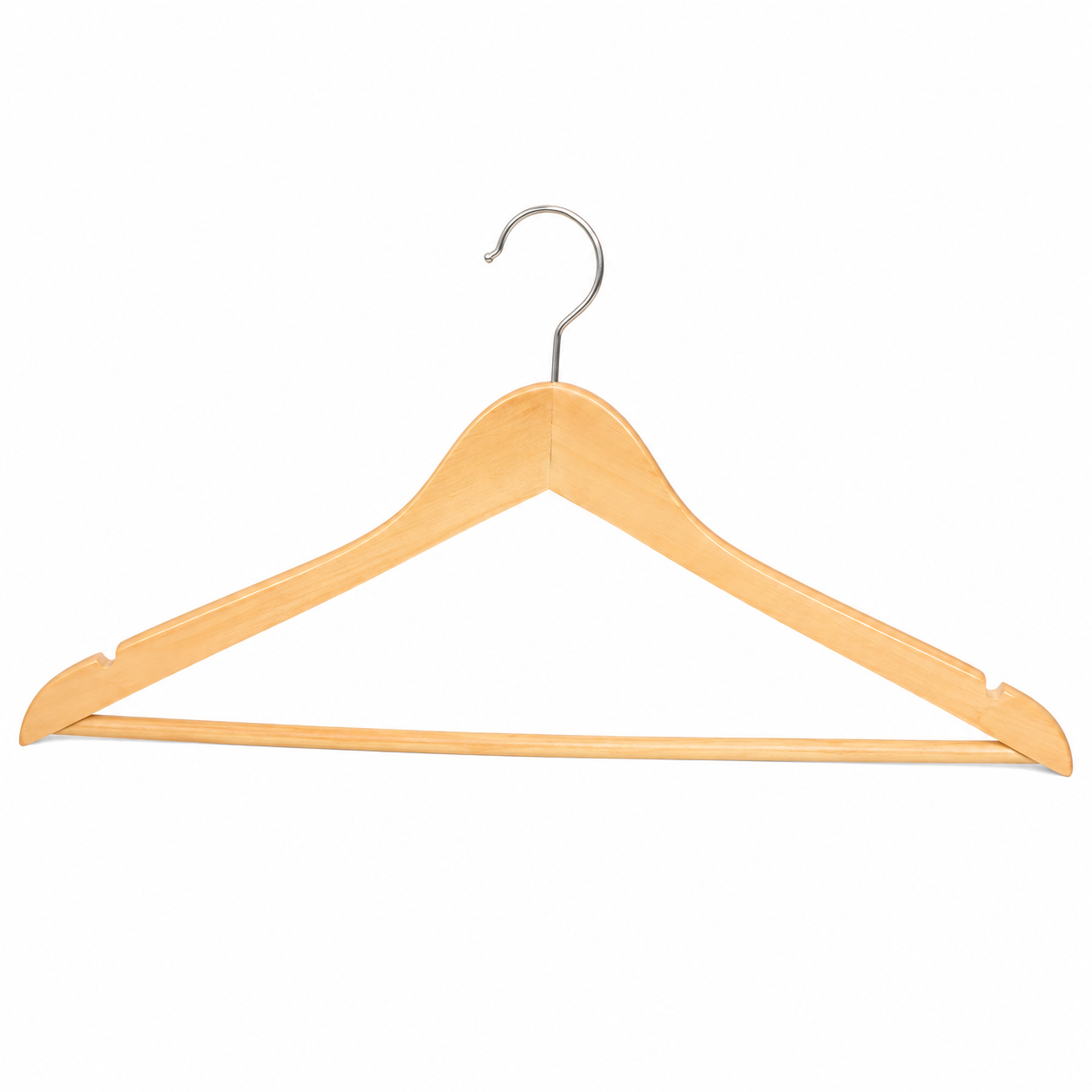 Hanger standard hook, flat, natural, 100/case